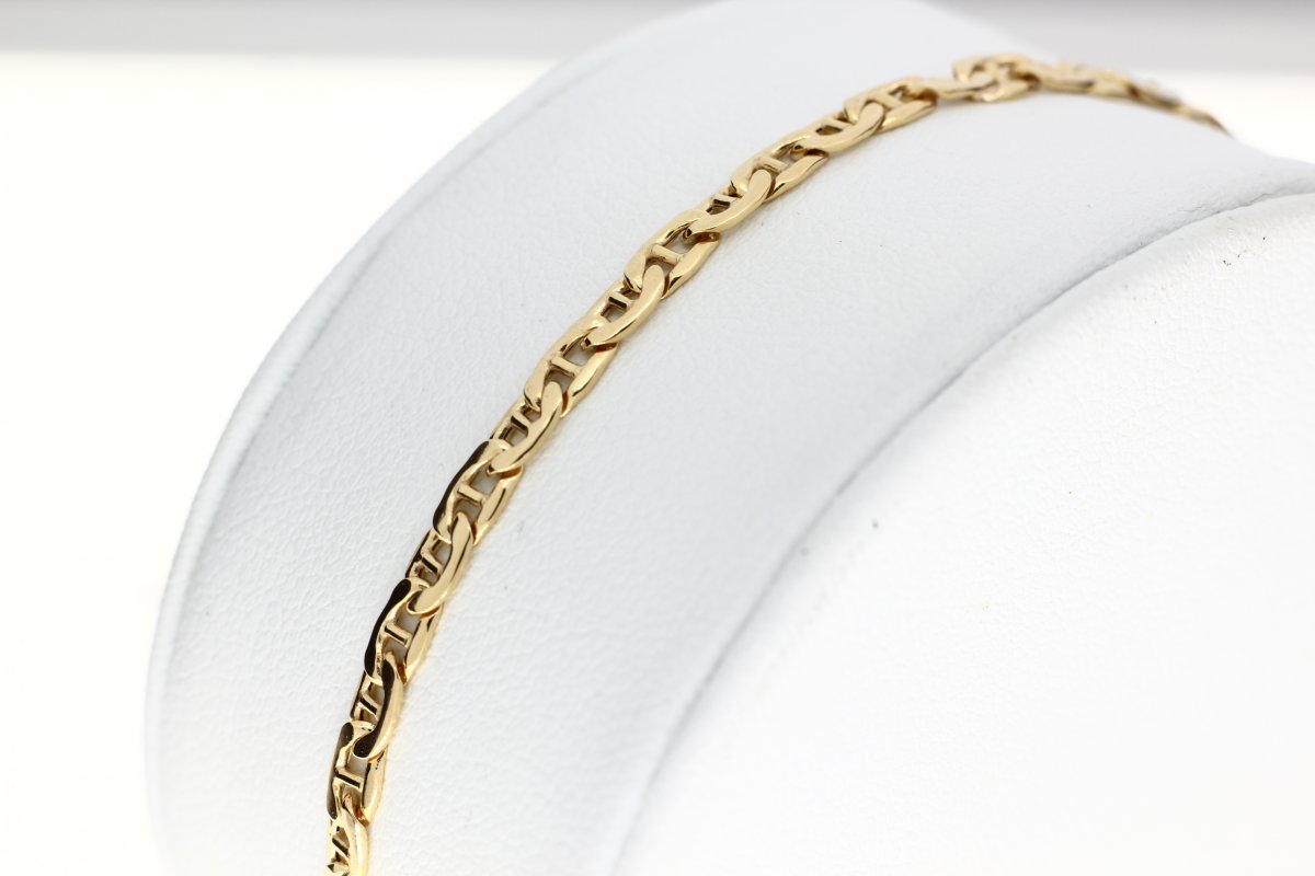 Steg Armband Geelgoud 3mm